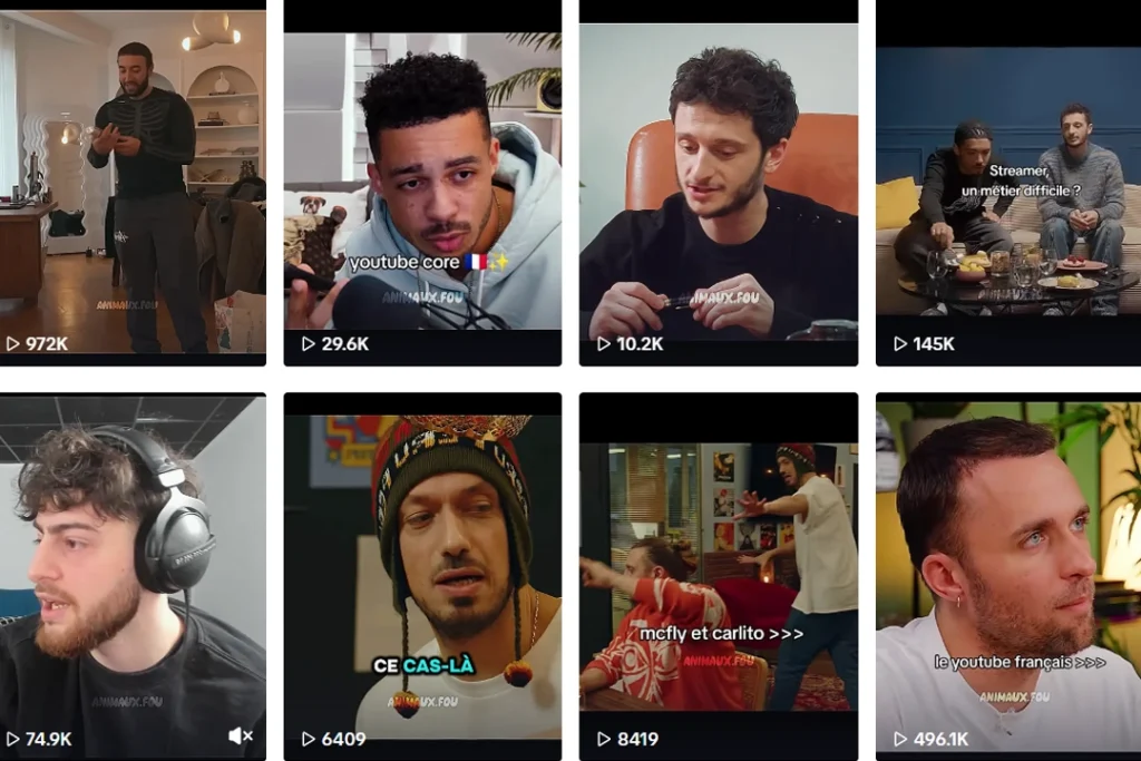 Visuel montrant les vidéo TikTok ayant fait le buzz - Stratégie digitale